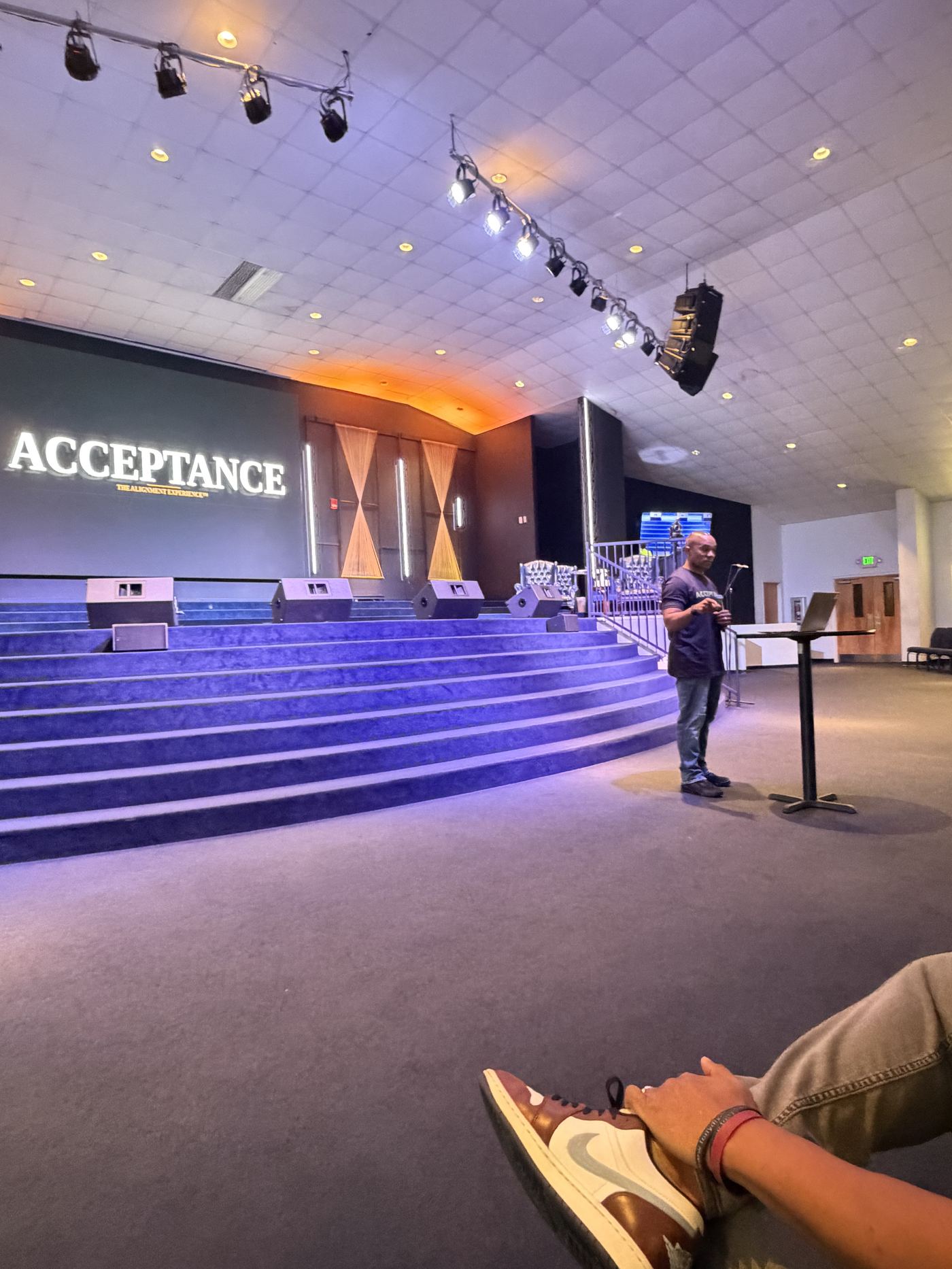 Eric McCalpine presenting Acceptance